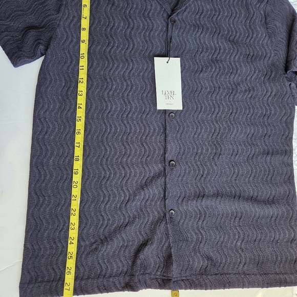 Casual Navy Blue Button Down Shirt for Men - Picture 6 of 8